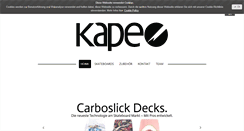 Desktop Screenshot of kapeskateboards.com