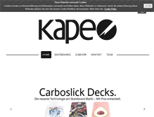 Tablet Screenshot of kapeskateboards.com